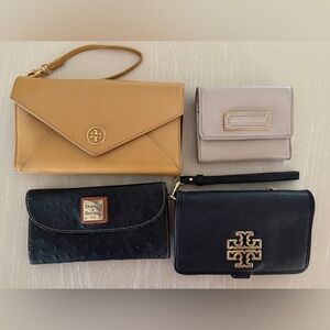 Tory Burch/D&B/Marc Jacobs Designer Wallets and Wristlets Bundle Set